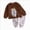 D136-Brown, variant on 3-6 Months Newborn Toddler Boy Girl Sweatshirt and Pants Set School Fall Winter Fall Clothes for 0 6 12 18 24 M 1t 2t 3t 4t 5t Pajamas & Dailywear Gift Set