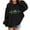 Black, variant on FamilyThread Children's Hooded Sweatshirt Pullover Hoodies Long Sleeve Cute Pattern Boys Girls Hooded Kangaroo Pocket Pullover Hoodies For 3-14Y