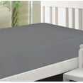 thumbnail image 4 of Microfiber 2 Twin Fitted Bottom Bed Sheets (2-Pack) 1800 Ultra Soft and Comfy - 39" x 75" Great for Kids Room, Guest Room, Dorms, Camps, Twin Beds (Twin, Grey), 4 of 4