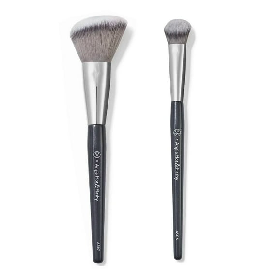 Pozyie BK Beauty Brush Set - A506, A507 Concealer Brushes, Angled Blush Brush - Essential Two Makeup Brushes for Creating a Flawless Look