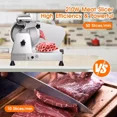 thumbnail image 6 of Frozen Meat Cheese Deli Slicer Machine 210W with 8.5" Blade, 0-1/2" Adjustable Thickness Semi-Auto, 6 of 10