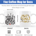 thumbnail image 3 of World's Best Boss Mug Boss Day Gifts for Boss Funny Unique Christmas Present Idea Appreciation Gifts Coffee Mug Cup Gift for Office Male Female Bosses Coworkers, 3 of 5