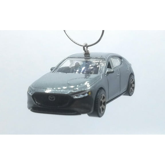 Christmas Ornament for 2019 Mazda 3 Silver