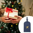 thumbnail image 4 of Unique Bargains 1 Pc Lightweight Luggage Tag for Travelling Deep Blue Polyurethane, 4 of 5