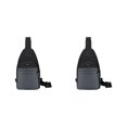 thumbnail image 2 of Baohd Hands-Free Chest Bag For Men Soft Polyster Outdoor Expeditions Easy To Carry grey 2Set, 2 of 6