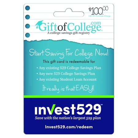 Gift of College & Invest529 $100 Gift Card (Email Delivery)