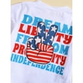 thumbnail image 6 of Bagilaanoe 4th of July Clothes for Toddler Baby Boys Short Sleeve Graphic Print T-Shirt Tops + Shorts 6M 12M 18M 24M 3T Kids Independence Day Outfits 2pcs Short Pants Set, 6 of 9