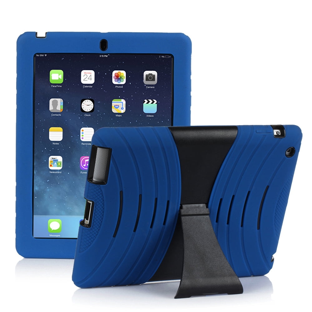 iPad Shockproof Case (Dark Blue) Lightweight Heavy Duty High Impact