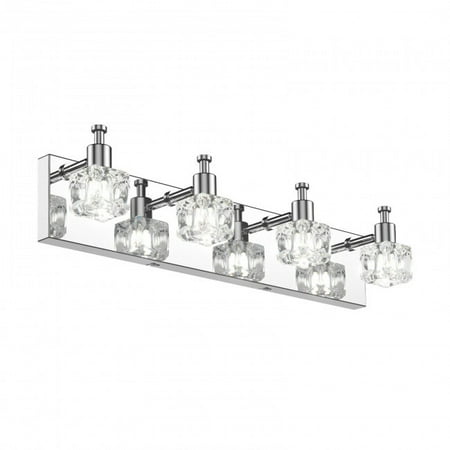 

4-Lights Modern Bathroom Vanity Light Crystal Wall Sconce Bathroom Light Fixture