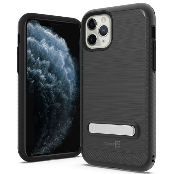 CoverON Apple iPhone 11 Pro Max Case with Magnetic Metal Kickstand Protective Hybrid Phone Cover - SleekStand Series