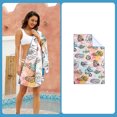 thumbnail image 1 of Toalla de baño de secado rápido, Toalla de playa, microfibra, forro polar de doble cara, estampado de una cara, toalla de baño, albornoz de Spa, toalla de playa Wmkox210yii hfskjfh203, 1 of 2