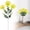 Z6#Yellow*3, variant on Artificial Flower Patriotic Memorial Bouquet, Fake Red White and Blue Cemetery Flowers for Grave, 4th of July Flowers Silk Flowers, Independence Day Centerpiece Table Home Decor