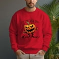thumbnail image 6 of Men's 330g 100% Cotton Dropped Shoulder Crew Neck Sweatshirt-Pumpkin Man, 6 of 15
