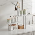 thumbnail image 4 of Furinno TURN-N-TUBE 3-Tier AdJUSTable Countertop Corner Organizer White, 4 of 5