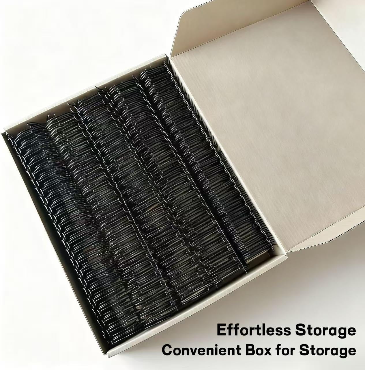 50 Pack Double Loop Wire Binding Spines, 3/4 inch Binding Wires, 2:1 Pitch 21-Loop for Letter Size, Holds up to 180 Sheets to Bind Reports and Projects