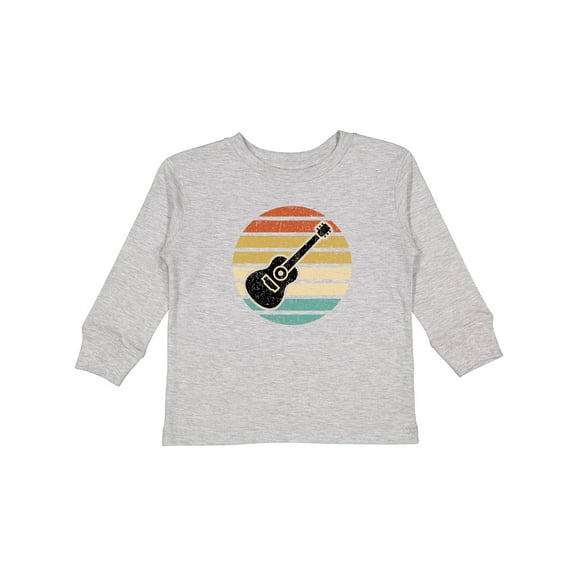 Inktastic Guitar Music for Guitarist Musician Boys or Girls Long Sleeve Toddler T-Shirt