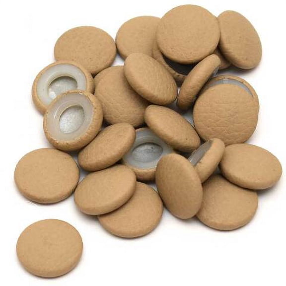 Boat Button Seat Snap Covers | Tan 3/8 Inch (Set of 25)