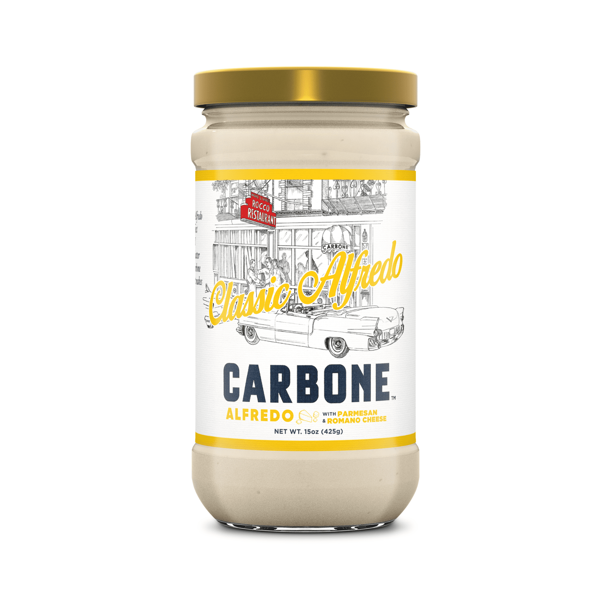(6 pack) Carbone Fine Foods Alfredo Sauce, 15 oz