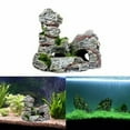 thumbnail image 2 of Mountain View Aquarium Rock Cave Tree Bridge Fish Tank Ornament Rockery Decor, 2 of 5