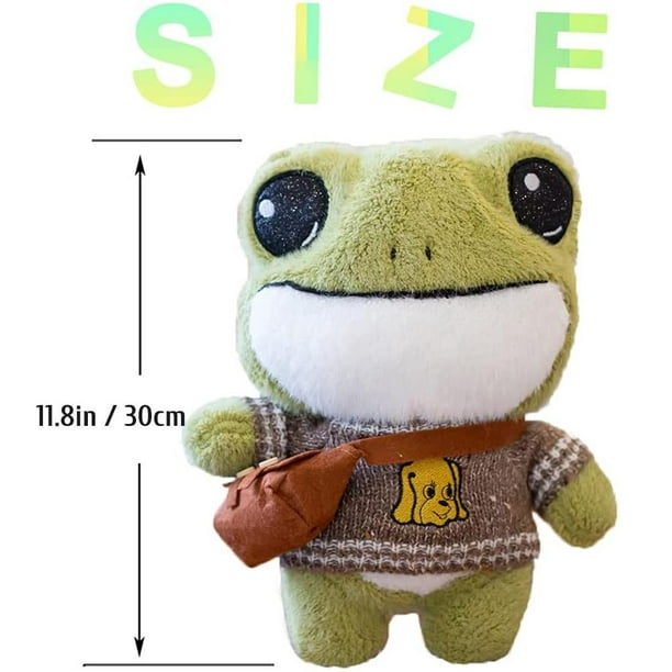 Dalazy 11.8 In Frog Plush Toys Cute Plush Frog Plush Stuffed Doll Toy Cartoon Animal Toy Gift For Children Girls Friends