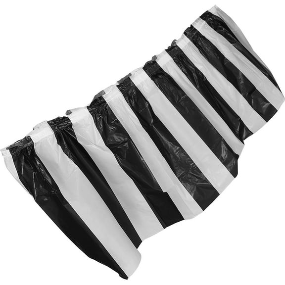 PAMINGONO Waterproof Plastic Table Skirt Multi Color for Elegant Party Decor