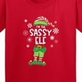 thumbnail image 4 of Inktastic Funny Christmas I'm the Sassy Elf with Shoes and Hat Youth T-Shirt, 4 of 5