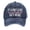 Dark blue, variant on Women Vintage Washed Baseball Cap LSONABXA With Funny Slogan Print, Curved Brim Adjustable Casual Dad Hat, Breathable Sun Protection Hat For Sports Travel Daily Outdoor Casual Wear