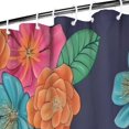 thumbnail image 3 of Pioneer Flower Floral Print Pattern Shower Curtain 36"x72" ,Bathroom Decorative Shower Curtains Set with 12 Hooks,Modern Waterproof Washable Shower Curtain, 3 of 6