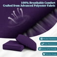 thumbnail image 3 of Kimunuk 4 Pack Outdoor Deep Seat Cushion Set, 24" x 24" x 6.5" Patio Furniture Chair Cushions Replacement for Sofa Couch, Purple, 3 of 5