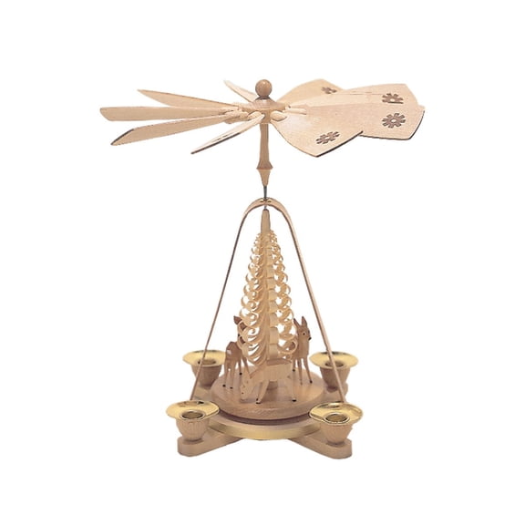 Alexander Taron 10" Richard Glaesser Deer Pyramid Candle Holder