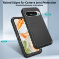 thumbnail image 2 of Asuwish Phone Case Compatible with Google Pixel 9 Pro XL/Pixel 10 Pro XL Hybrid Rugged Shockproof Hard Protective Drop Proof Full Body Heavy Duty Mobile Cell Cover for Pixel 10ProXL Women Men Black, 2 of 7