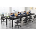 thumbnail image 1 of Tribesigns 78.74-Inch Large Black Conference Room Table, Modern Office Meeting Seminar Desk with Metal Legs and Adjustable Foot Pads, Seats 6-8, Only Table Included, 1 of 5