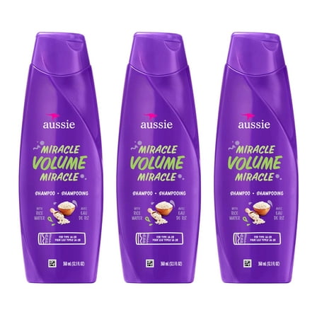 Aussie Shampoo Miracle Volume 12oz (Pack of 3)