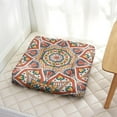 thumbnail image 3 of Patterned Mandala Cushion&nbsp;– 22x22 Inch Meditation Pillow, Exotic Cultural Mandala, Lightweight for Balcony Relaxation, 3 of 7