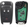 thumbnail image 6 of Easy to Use KR55WK50073 Car Key Fob Keyless Flip Entry Remote 4-btn Compatible with Terrain Cruze Equinox Impala Regal Encore Allure Camaro, 6 of 8