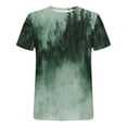 thumbnail image 5 of Vetsdori Mens Fashion Shirts Breathable Pull on Style Big and Tall Green Graphics Crew Neck T-Shirts for Men Short Sleeve, 5 of 5