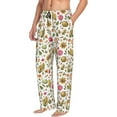thumbnail image 2 of Yiaed Fall Fruits And Vegetables Print Men's Lounge Pants, Loose PJ Bottoms, Long Pajama Pants for Men-Medium, 2 of 5