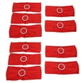 thumbnail image 4 of Fugacal Chair Cover Sash,10Pcs Red Chair Sash Elegant Style Durable Polyester Rhinestone Buckle Slide Wide Applicability Elastic Chair Cover Band,Chair Sashes, 4 of 8