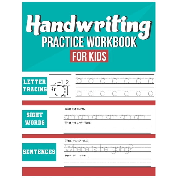 Handwriting Practice Workbook for Kids, (Paperback)