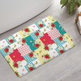 thumbnail image 2 of Pioneer Flower Floral Print Pattern Bathroom Rugs Mat, Non Slip Microfiber Bathroom Rug with Rubber Backing, Soft Mats for Bathroom Floor Tub Shower, 17"x27", 2 of 5