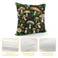 thumbnail image 4 of COMIO Dark Wild Forest Mushrooms Throw Pillow Covers Cozy Square Throw Pillow Case Home Decoration for Bed Couch Sofa Living Room Cushion Cover, 4 of 5