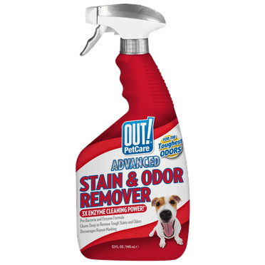 Out Advanced Pro-Bacteria Dog and Cat Stain and Odor Remover - 32oz.