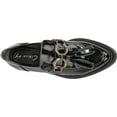 thumbnail image 2 of Circus by Sam Edelman Nichola Black Multi Round Toe Patent Slip on Tassel Loafers (BLACK MULTI, 11), 2 of 5