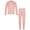 Pink, variant on Doomiva Kids Compression Shirts and Pants Long Johns Fleece Lined Thermal Underwear Set Gym Workout Pink 110