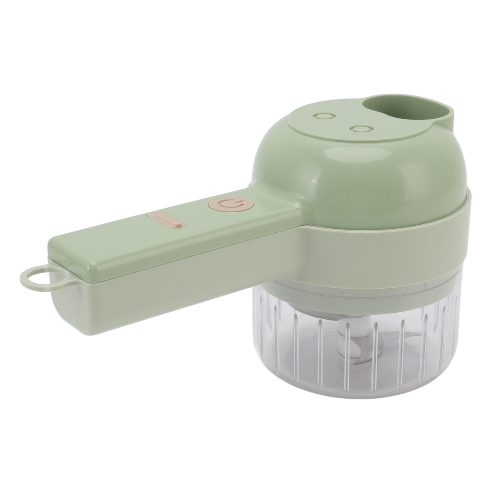 M Buder 4 in 1 Electric Vegetable Cutter, Handheld Wireless Food Processor and Mini Garlic Chopper (200ml / 6.76 oz), USB Rechargeable Onion Slicer with Cleaning Brush for Kitchen