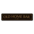 thumbnail image 2 of Old Home Bar Novelty Sign, Metal Wall Decor - 4x18 inches, 2 of 4