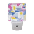 thumbnail image 6 of Yayeee LED Night Light for The Home Plug in With Light Sensors 2 Pack, Retro Simple Shapes, 6 of 6