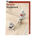 thumbnail image 4 of LAMIRO Figurines Bookshelf Decor Statues Home Decor Reader Sculpture Ornament Desktop Ornament Resin Reading Women Ornament Reading Figure Sculpture Crafts Tabletop Decoration, 4 of 7