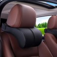 thumbnail image 4 of Auto Car Neck Pillow PU Leather Memory Foam Pillows Neck Rest Seat Headrest Cushion Pad, 4 of 9