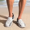 thumbnail image 2 of Rokment Women's Men's Clog Sandals with Adjustable Back Strap Breathable Hollow out EVA Non Slip Closed Toe Waterproof Garden Beach Pool Walking Water Shoes Light Gray Size 6.5, 2 of 5